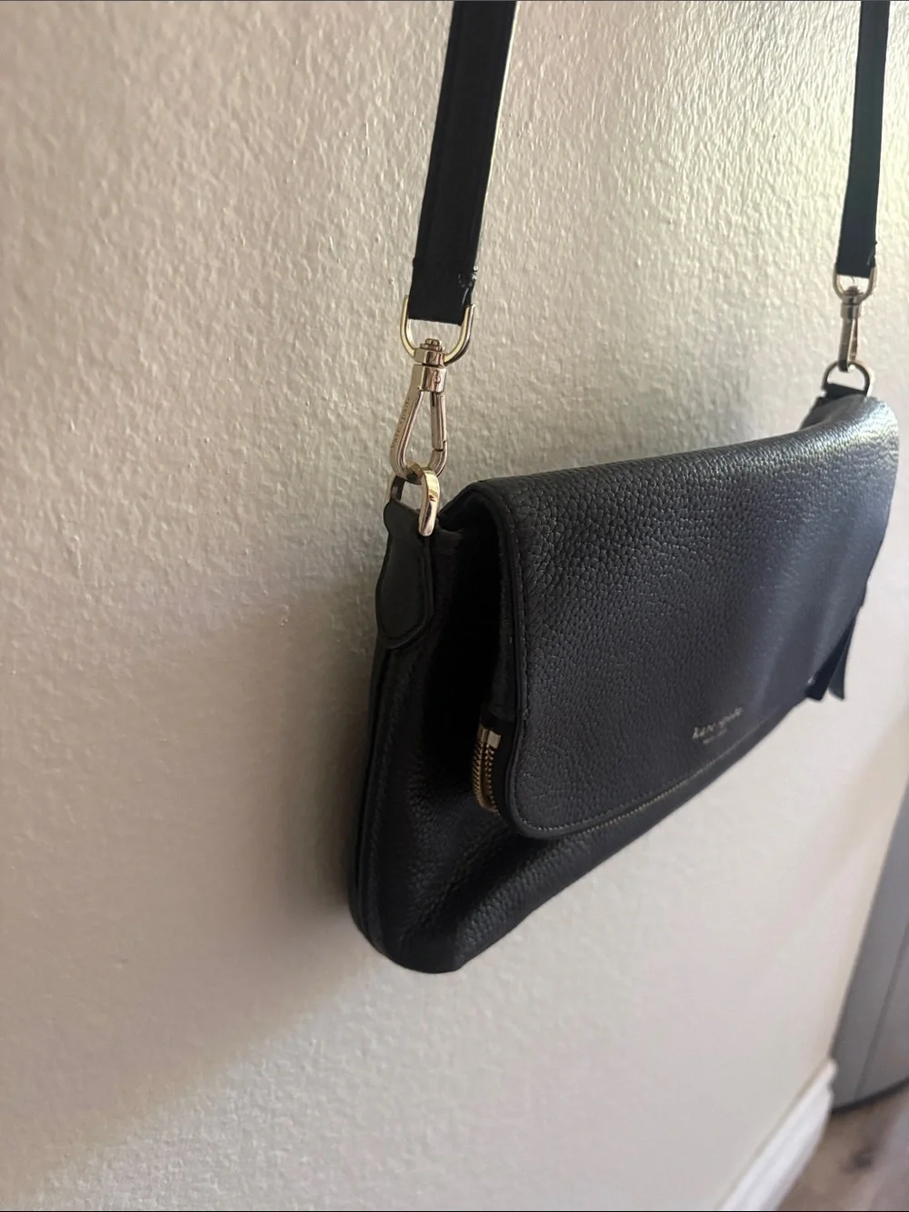 Kate Spade New York Grained Leather Flap Bag